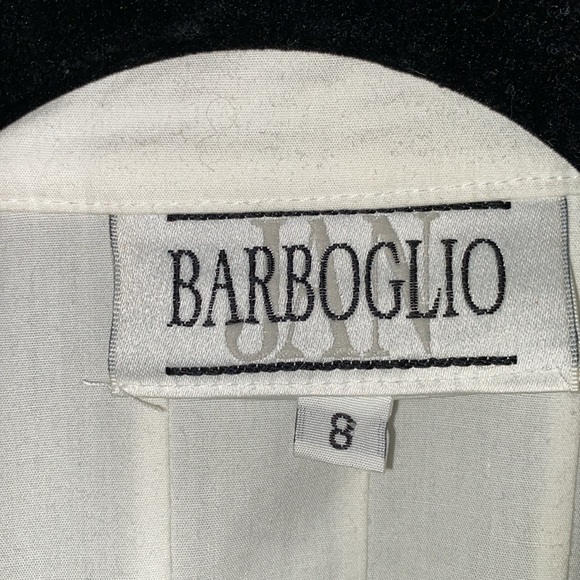 BARBOGLIO by Jan Barboglio White Cotton Oversized Shirt/Dress w/Appliqué sz 8 - Picture 3 of 11